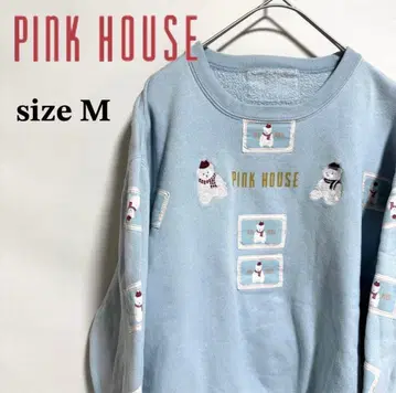 핑크하우스 pinkhouse 곰 크리스마스 와펜 트레이닝복