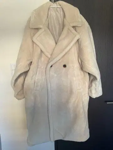 테디베어 코트 오버 사이즈 롱 코트 M 사이즈