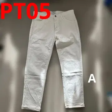 PT05 티제로친퀘 화이트 데님 남녀 초레어 디자인 구제 의류