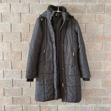 ZARA BASIC 블랙 다운 코트 M 사이즈