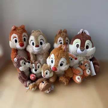 칩과 데일 봉제 인형 세트 11개