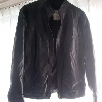 Berillio 천연 가죽 블랙 자켓 48 (L)