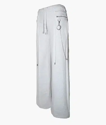 WHITE THEREDTHREAD S CHAIN JERSEY PANTS