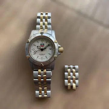 태그 호이어 쿼츠 손목시계 실버/골드 여성용 밴딩 시계 부품 있음