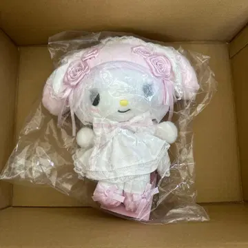 미개봉 새상품 산리오 마이멜로디 화이트 프릴 디자인 시리즈 봉제 인형