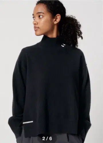 미개봉 UNIQLO 안야 힌드마치 캐시미어 니트 XS 블랙