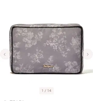 Francfranc 클래식 플라워 행잉 파우치 L