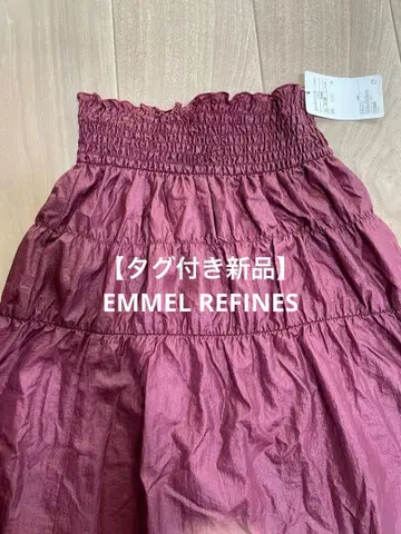 [택 포함 새상품] EMMEL REFINES 플레어 롱 스커트