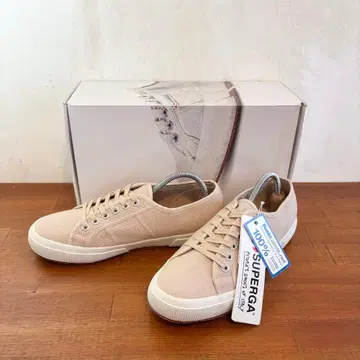 미사용 스페르가 2750 베이지 25.5cm 캔버스