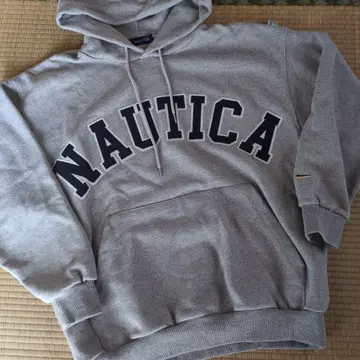 Arch Logo Sweat Hoodie NAUTICA 그레이 후드티 S