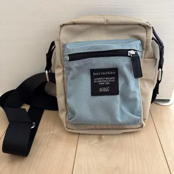 marimekko 숄더백 베이지 스카이블루