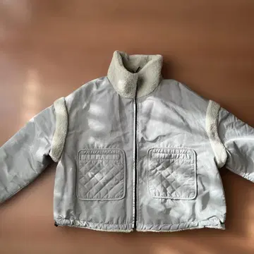 ZARA 리버서블 민트 그린 점퍼 M