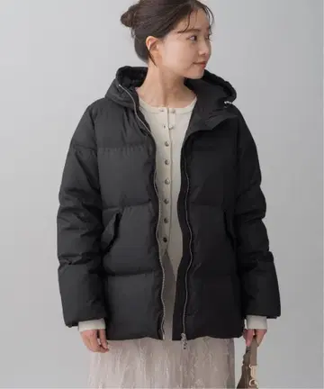 새상품 이에나 LIMONTA 다운 숏코트 38 블랙