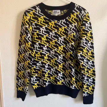 Jack Bunny!! 기하학 패턴 니트 스웨터