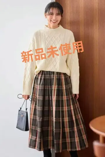 미사용 새상품 빅 타프타 체크 스커트 3 사이즈