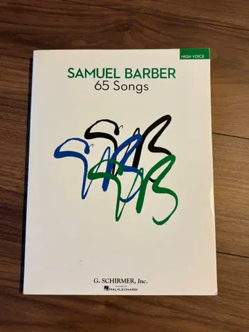 SAMUEL BARBER 65 Songs 고성용 악보