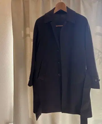 울 스텐카라 코트 다크 브라운