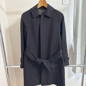 울 스텐카라 코트 다크 브라운