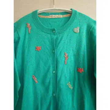 TSUMORI CHISATO 바닷속 비즈 가디건 사이즈 2