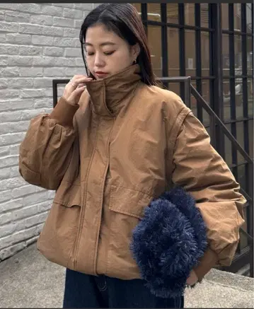 [차오패닉 티피] BIG 포켓 스탠드 워크 아우터 브라운