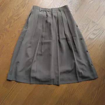 그레이 플레어 스커트 68-70 사이즈