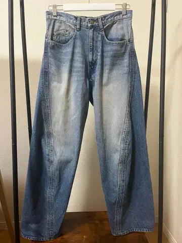 NVRFRGT 3D Twisted Wide Leg Jeans 사이즈 1