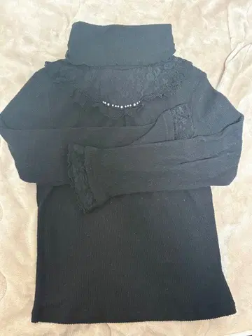 터틀넥 니트 엑시즈팜 블랙 y2k 모리걸 고딕