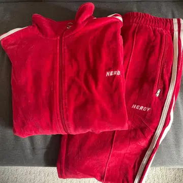 NERDY 벨로아 트랙 자켓 저리 셋업