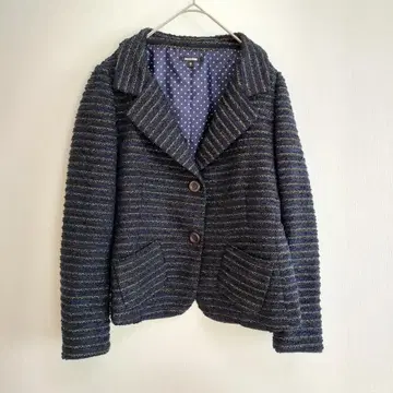 DoCLASSE 테일러드 자켓 9호 네이비 트위드풍 포멀