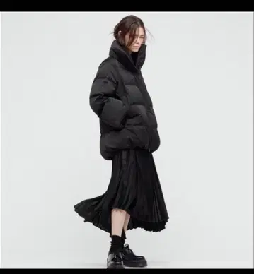 [ 새상품급 ] 유니클로+J 질 샌더 콜라보 블랙 다운 자켓