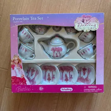 바비 댄싱 프린세스 도자기 티 세트 13피스