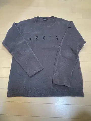 MUTA 그레이 스웨터 L 사이즈 로고