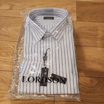 미사용 새상품 LORDSON 긴팔 드레스 셔츠 와이셔츠 사이즈 41-80