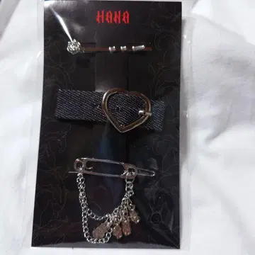 HANA 꽃 'BAD LOVE' 헤어핀 세트 미개봉품