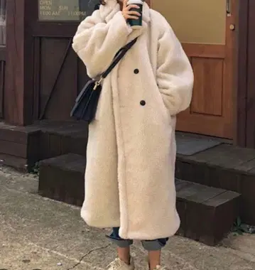 [ Mayree ] 후드 롱 코트 미사용품