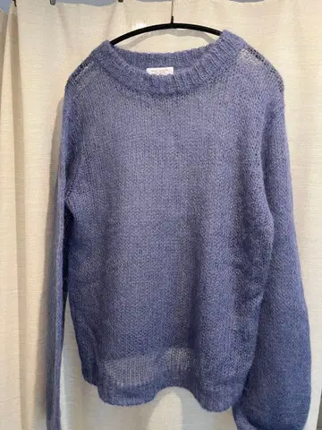 BEAUTY&YOUTH 블루 모헤어 니트