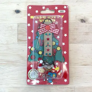 키티 빈티지 컬렉션 크리스마스 키링 스트랩