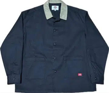 [ Dickies ] (디키즈) 바이컬러 워크 셔츠 TC 소재 단장