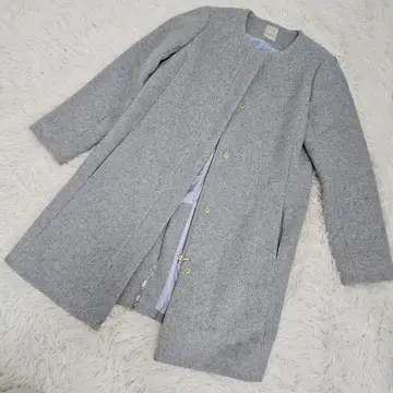 테치치 노카라 코트 그레이 M 사이즈