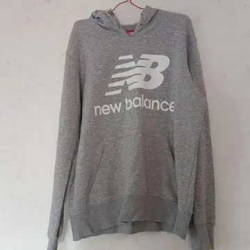 뉴발란스 그레이 후드 부착 후드티 외