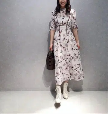 노엘라 롱 원피스 7부 소매