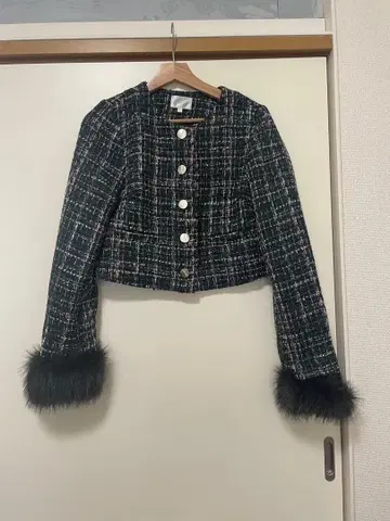 rienda 2WAY 트위드 숏 자켓