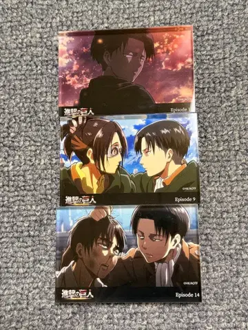 진격의 거인 아크릴 블록 리바이 한지