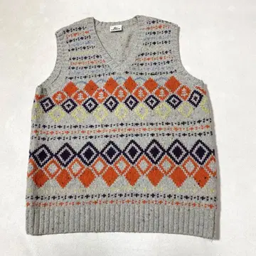 LACOSTE 라코스테 페어아일 믹스 니트 베스트 5 V넥