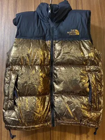 THE NORTH FACE 다운 베스트 블랙 x 브론즈