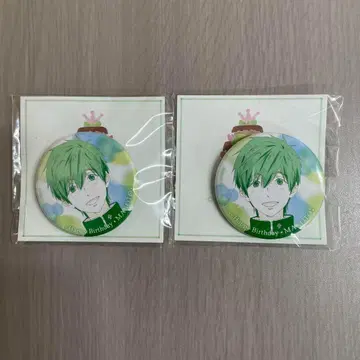 Free! 타치바나 마코토 점포 한정판 벌스데이 캔뱃지 세트