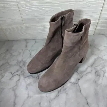 evaluna 그레이 스웨이드 지퍼 부티 37