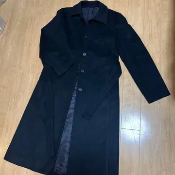 ef-de 캐시미어 100% 블랙 롱 코트