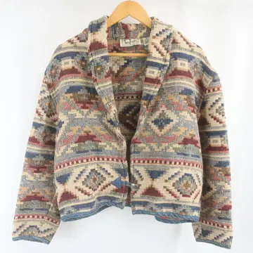 VINTAGE TANTRUMS 올 패턴 와이드 네이티브 자켓 PL