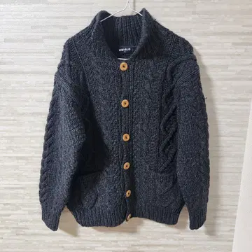 90s 구 택 UNIQLO 케이블 니트 피셔맨 올드 유니클로